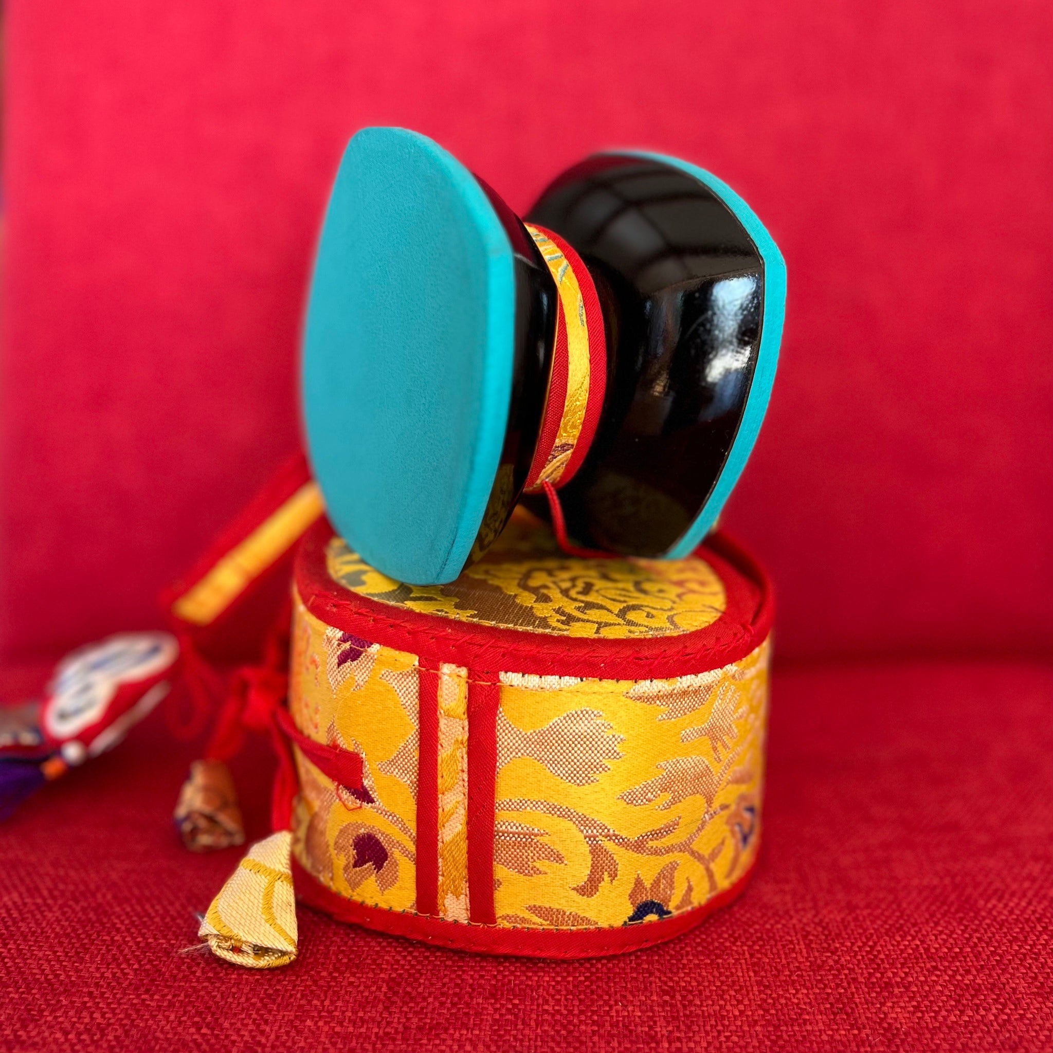 Damaru with Yellow Cover