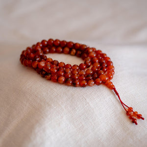 10mm Carnelian Mala Prayer Beads