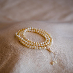6mm Mother of Pearl Mala Prayer Beads