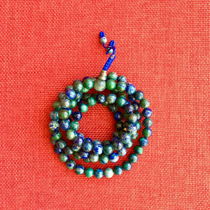 Azurite Mala (Prayer Beads) 8mm