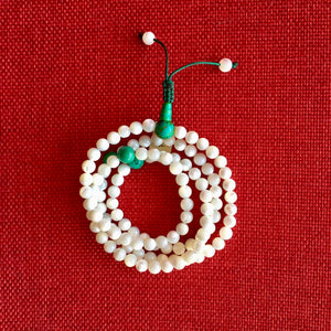 Mother of Pearl Mala (Prayer Beads) 6mm