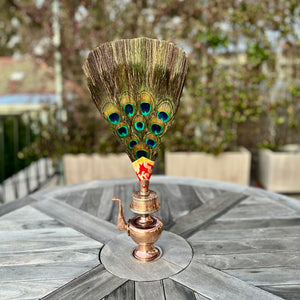 20cm handmade copper bhumpa (tibetan ritual vase)