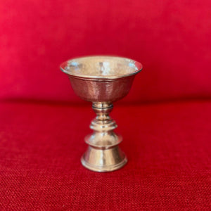 11cm Silver Plated Copper Butterlamp (Candle Holder)