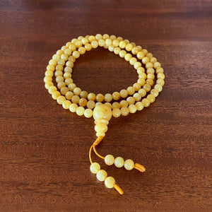 8mm Amber Mala Prayer Beads
