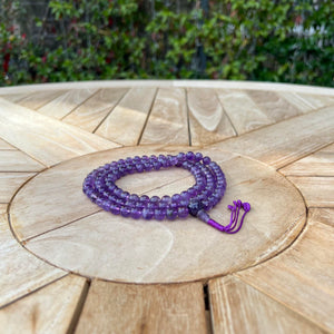 8mm Amethyst Mala Prayer Beads