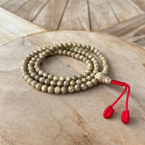 Lotus Seed Mala 7mm - Jalu Jems - Buddhist Supplies Australia