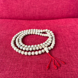 8.5mm Lotus Seed Mala Prayer Beads with Red String