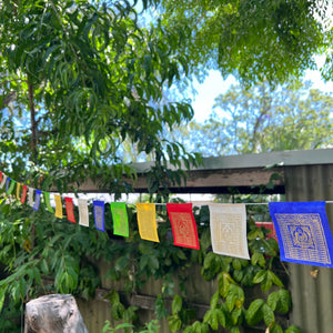 Lokta Paper Prayer Flags Medicine Buddha 7cm x 7.5cm