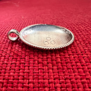 2.5cm diameter silver melong (symbolic mirror)