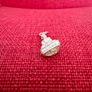 Shiny Sterling Silver Buddha Pendant