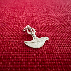 2cm silver curved knife pendant