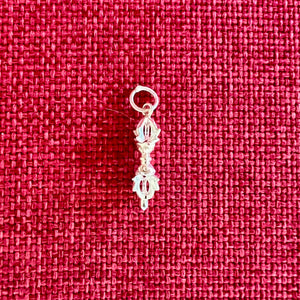 2.5cm Silver dorje pendant