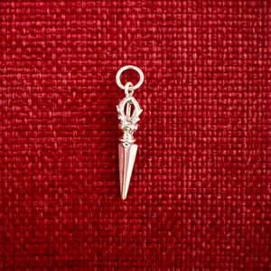 3cm silver phurba pendant