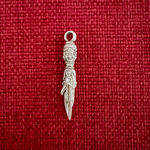4cm sterling silver phurba pendant with face of Vajakilaya