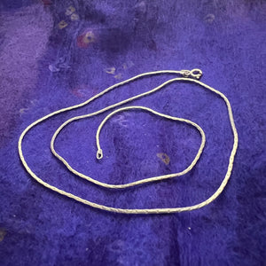 51.5cm Sterling Silver Segment Chain 1mm diameter