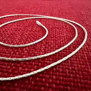 51.5cm Sterling Silver Segment Chain 1mm diameter