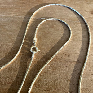 51.5cm Sterling Silver Segment Chain 1mm diameter