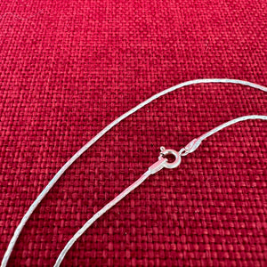 51.5cm Sterling Silver Segment Chain 1mm diameter