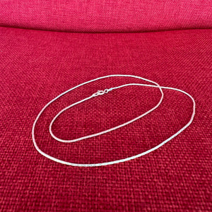 51.5cm Sterling Silver Segment Chain 1mm diameter