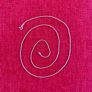 61cm Sterling Silver Snake Chain 1mm diameter