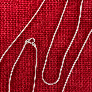 61cm Sterling Silver Snake Chain 1mm diameter