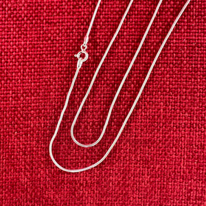 61cm Sterling Silver Snake Chain 1mm diameter