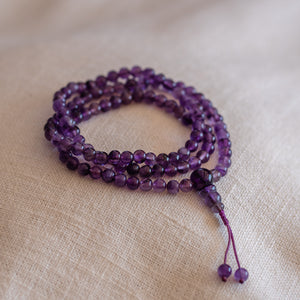 Amethyst Mala Prayer Beads 6mm