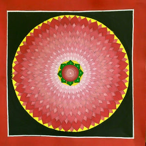 Mandala Painting Pink Lotus