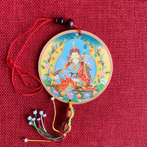 Guru Rinpoche Wooden Hanging Disc